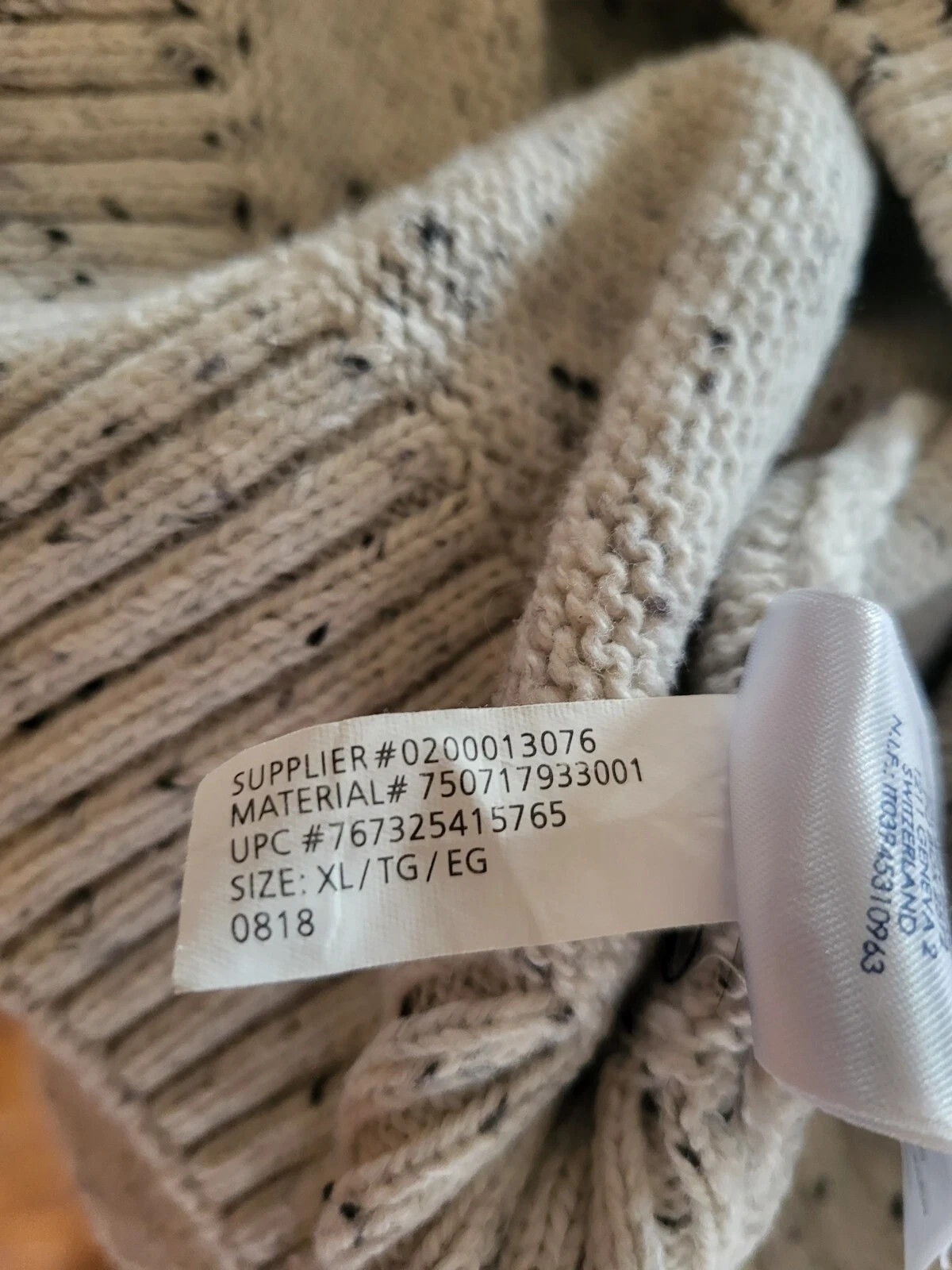 CHAPS Collared Neck Pullover Sweater Speckled Bei… - image 7