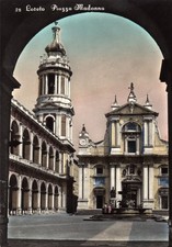 10145 Cartolina Loreto (AN) Piazza Madonna 1958