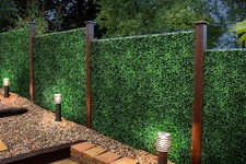 Best Artificial 50cm x 50cm Green Boxwood Hedging Screening Garden 12 x Mats