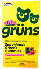 Gruns Kids Organic Superfood Greens Multivitamin Gummies 25 Ct EXP 02/2027