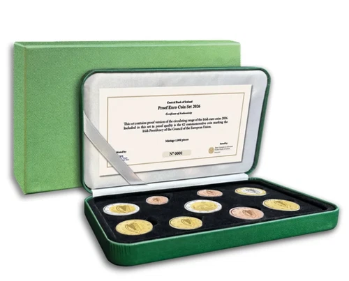 BE Proof Ireland 2026 box set - 8 pieces + €2 commemorative