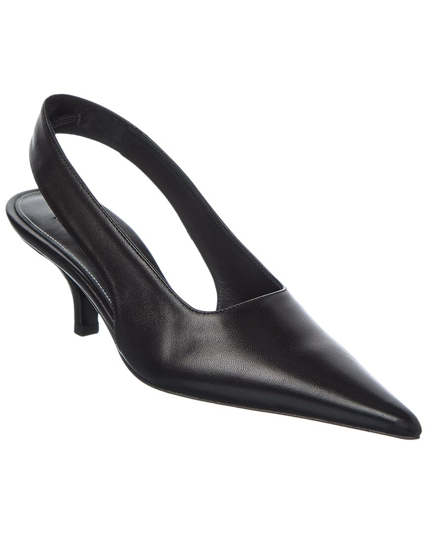 Toteme Decollete Leather Slingback Pump Womens Black 36 107390₽