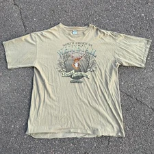 Vintage Ducks Unlimited North American Whitetail embroidered tee Size XL