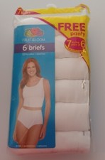 Fruit of the Loom - Women's - Briefs - 7 Pack - NOS - 2011 - White - Size 9