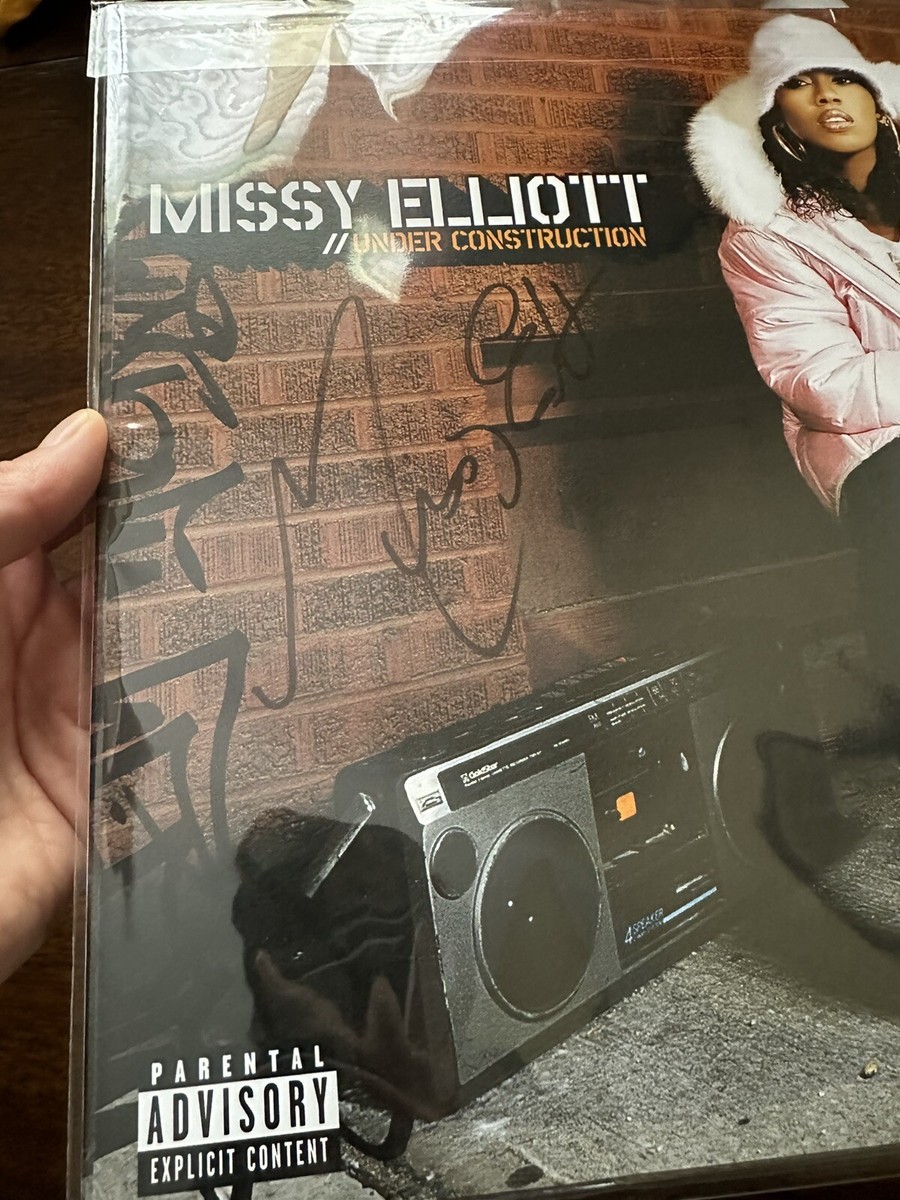 Missy Elliot SIGNED AUTOGRAPHED Under Construction NEON YELLOW