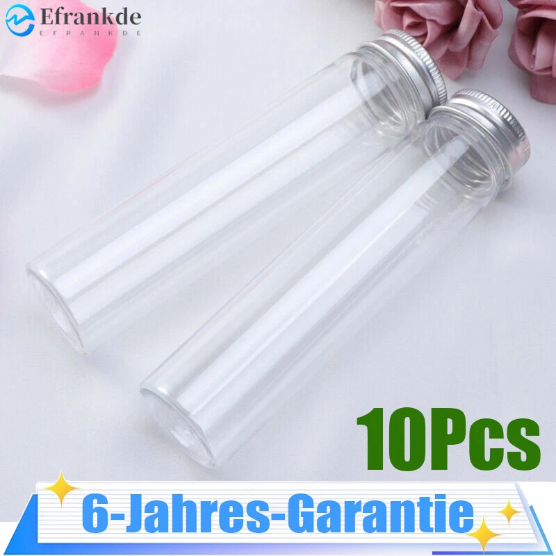 Reagenzglas Kunststoff 10 Stück Probenröhrchen Mit