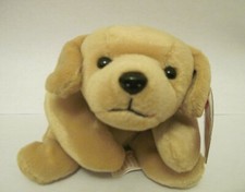 1997 TY BEANIE BABY FETCH THE DOG - NEW WITH ERRORS - PE PELLETS