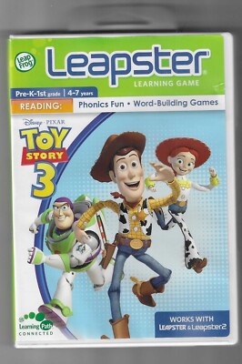 Leap Frog Leapster Learning Game Disney Pixar Toy Story 3 Complete 4-7