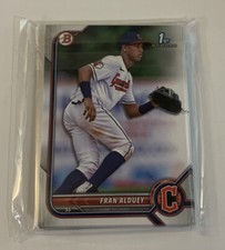 Fran Alduey 2022 Bowman Baseball 10-card lot Cleveland Guardians RC First Bowman