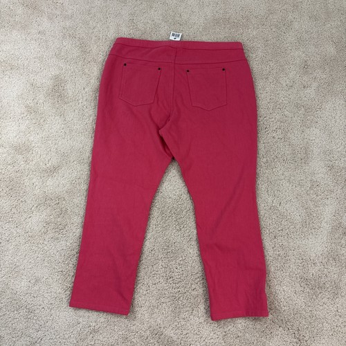 Kayser Roth Capris Jeggings Womans XL Pink Stretch Comfort Elastic Waist Pull On - 第 12/13 張圖片