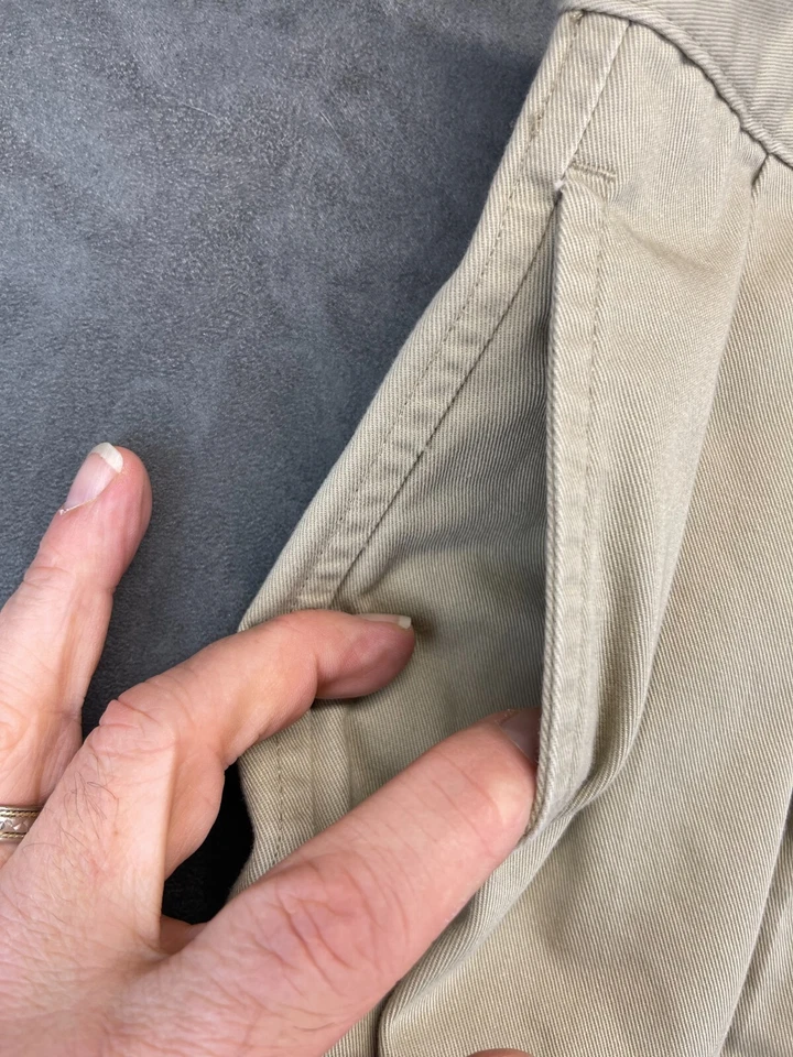 Pantalones Cortos INC International Concepts Caqui - Para Hombre Talla 33 - Plisados - Informales (3135) Foto 4 de 4