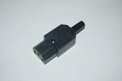 3PCS IEC C13 Female Inline Chassis Socket Plug Rewireable Mains Power Connector