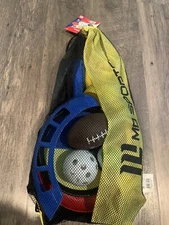 MD Sports 5 In 1 Game Beach Combo Set Football Flying Disc, Catch Mitts, 5 Ages