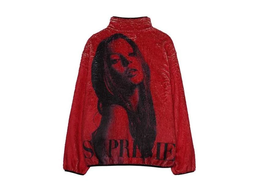 Veste polaire rouge Supreme Kate Moss
