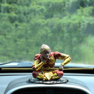 The Great Sage Monkey King Sunwukong Car Decoration Ornament Gift Zisha Handmade