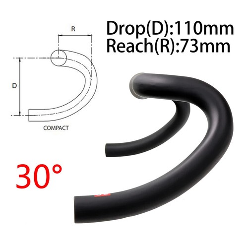 400/420/440mm Carbon Gravel Bicycle Big Flare Bar Cyclecross Road Bike Drop Bar - 第 5/31 張圖片