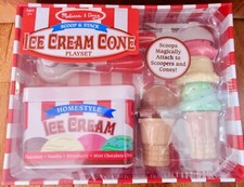 MELISSA DOUG SCOOP AND STACK ICE CREAM CONE PLAYSET U3 U2