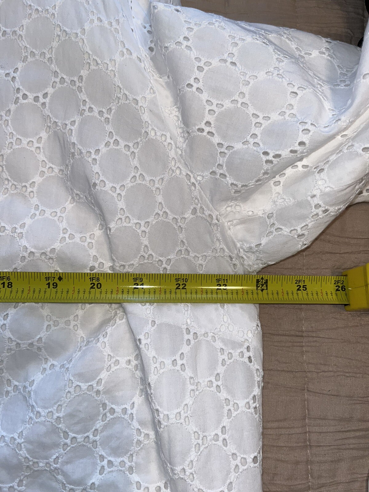 Pendleton White Eyelet Jacket Size 2X Buttons EUC - image 8