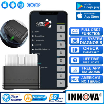 INNOVA Bluetooth OBD2 Scanner Live Data Code Reader Check Engine ...