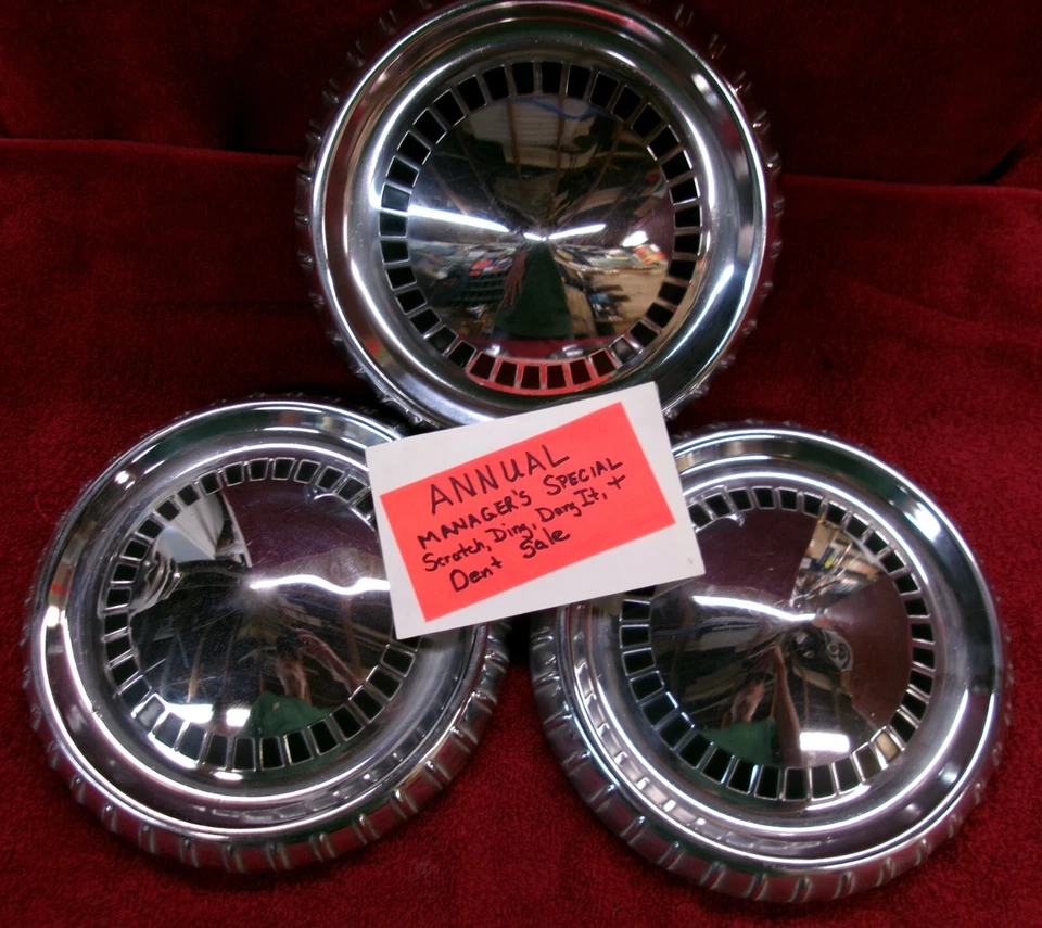 Mercury Comet 3 1960-63 OEM Plato para perros Pobreza Tapacubos Gerente Especiales Foto 2 de 4