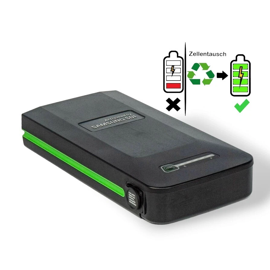 Zellentausch Samsung SDI 36V 10Ah 11Ah 13,4Ah Li Ion Gepäckträger Akku