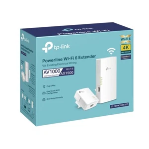 TP-LINK TL-WPA7817 KIT AX1500, Ligne électrique WiFi 6 Extendeur, AV1000 Mbps, Gigabit