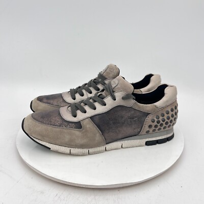Paul Green Calico Titan Combo Men Size UK 8 US 9 Gray Metallic Studded Shoes