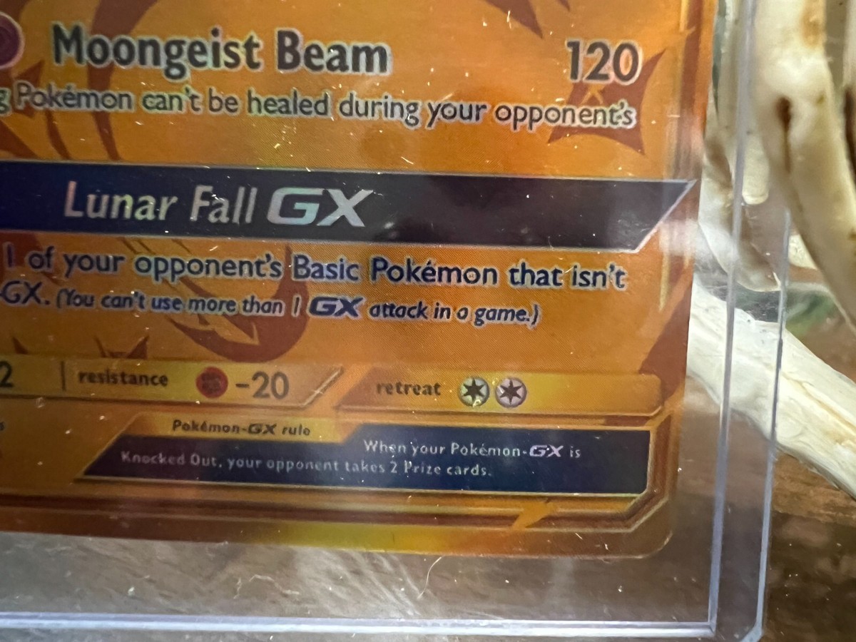 lunala stage 2 pokemon card price Pokemon stage 2 Lunala GX card 172/156
