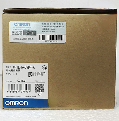 One New OMRON CP1E-N40SDR-A CP1EN40SDRA Controller Expedited Shipping 