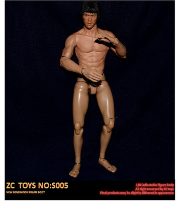 1/6 Scale Asian Muscle Body ZC Toys S005 For Bruce Lee 12in Figure Body
