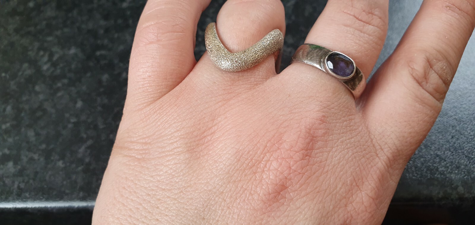 925 Solid Sterling Silver Hallmarked Ring - image 3