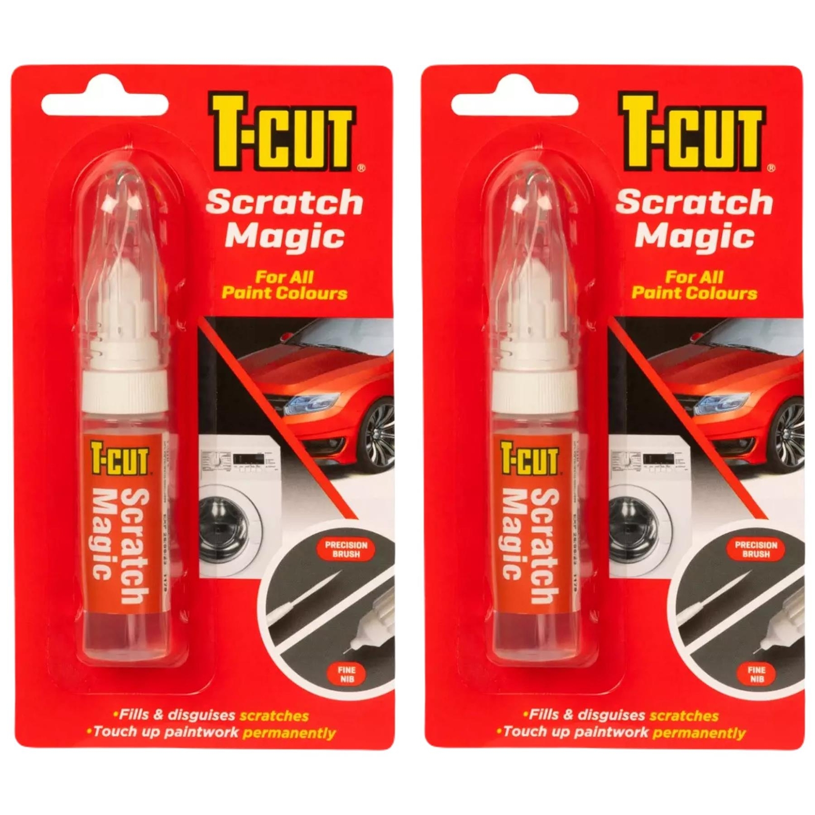 T-Cut Scratch Magic Pen Car Paintwork Repair Touch Up For All Colours 13ml  x2