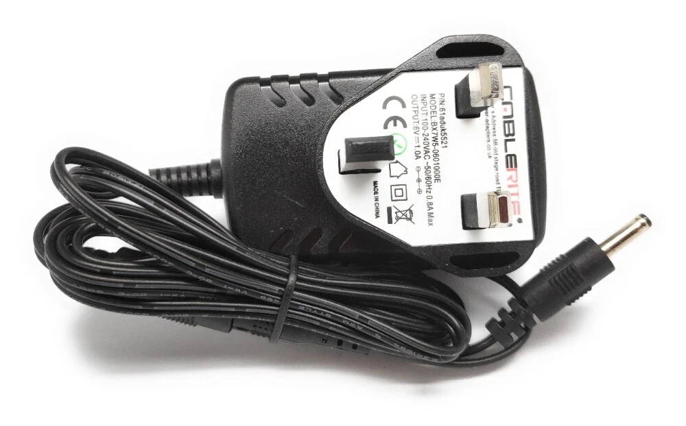 6V Adaptor plug Charger for VTech Safe Sound Video Baby Monitor VM2251