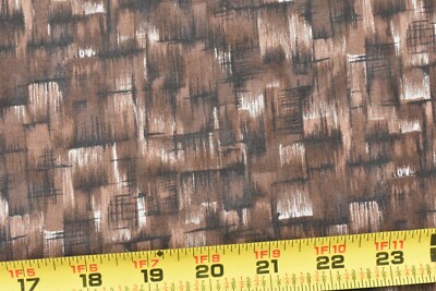 23'' Long, Brown on Brown Print Quilt Cotton, David Textiles, Beth Bruske, P7349