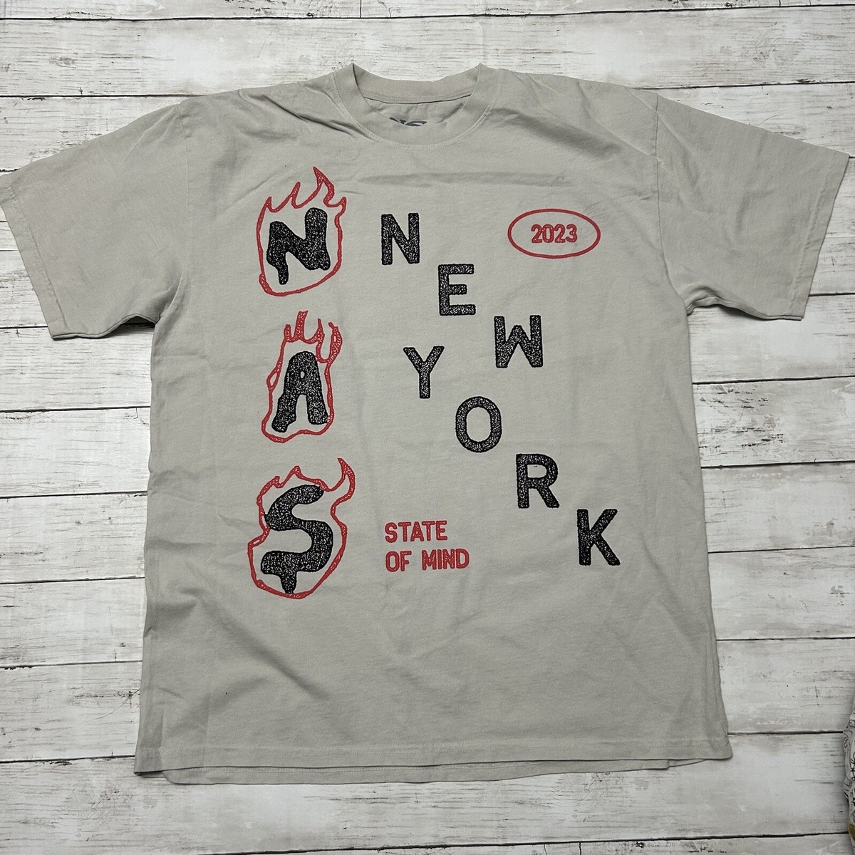 ミュージシャン NAS nysom tour 23 TEE NYSOM Tour '23 Cement T