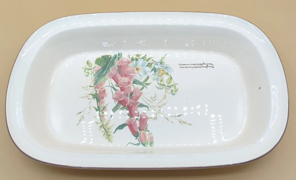 Noritake Country Diario Rectangular Panadero Japón 14 1/2 Pulgadas Largo Foto 2 de 4