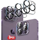 3 Pack HD Tempered Glass Camera Protector Lens for iPhone 16 Pro Max 15 14 13 12