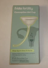 Frida Fertility Conception Aid Cup. Soft Silicone Reusable Cup. NEW & Sealed