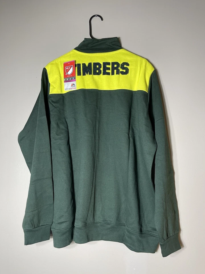 Chaqueta Pullover Portland Timbers Fútbol Verde 1/4 Cremallera Talla Grande Para Mujer’s 3XL Nueva Foto 4 de 4