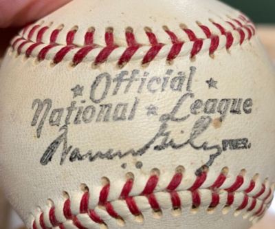 Rare 1950's Spaulding Official Warren Giles National League Ball
