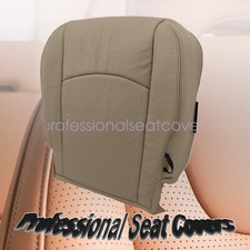 2009-2012 For Dodge Ram 1500 Laramie Driver Bottom Perf Leather Seat Cover Tan
