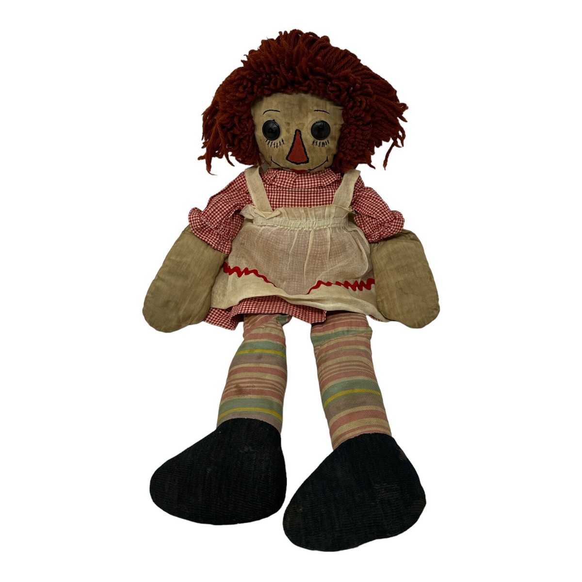 Raggedy Ann Doll Rare 1930s 1940's Georgene Handmade Doll 21” | eBay