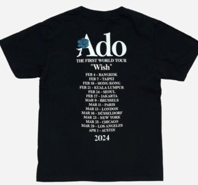 Ado THE FIRST WORLD TOUR Wish 2024 Ado-Chan ver. T-shirt Black BE