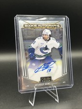 Arshdeep Bains 2024-25 UD O-Pee-Chee Platinum Rookie Auto #R-AB (RC,AU)