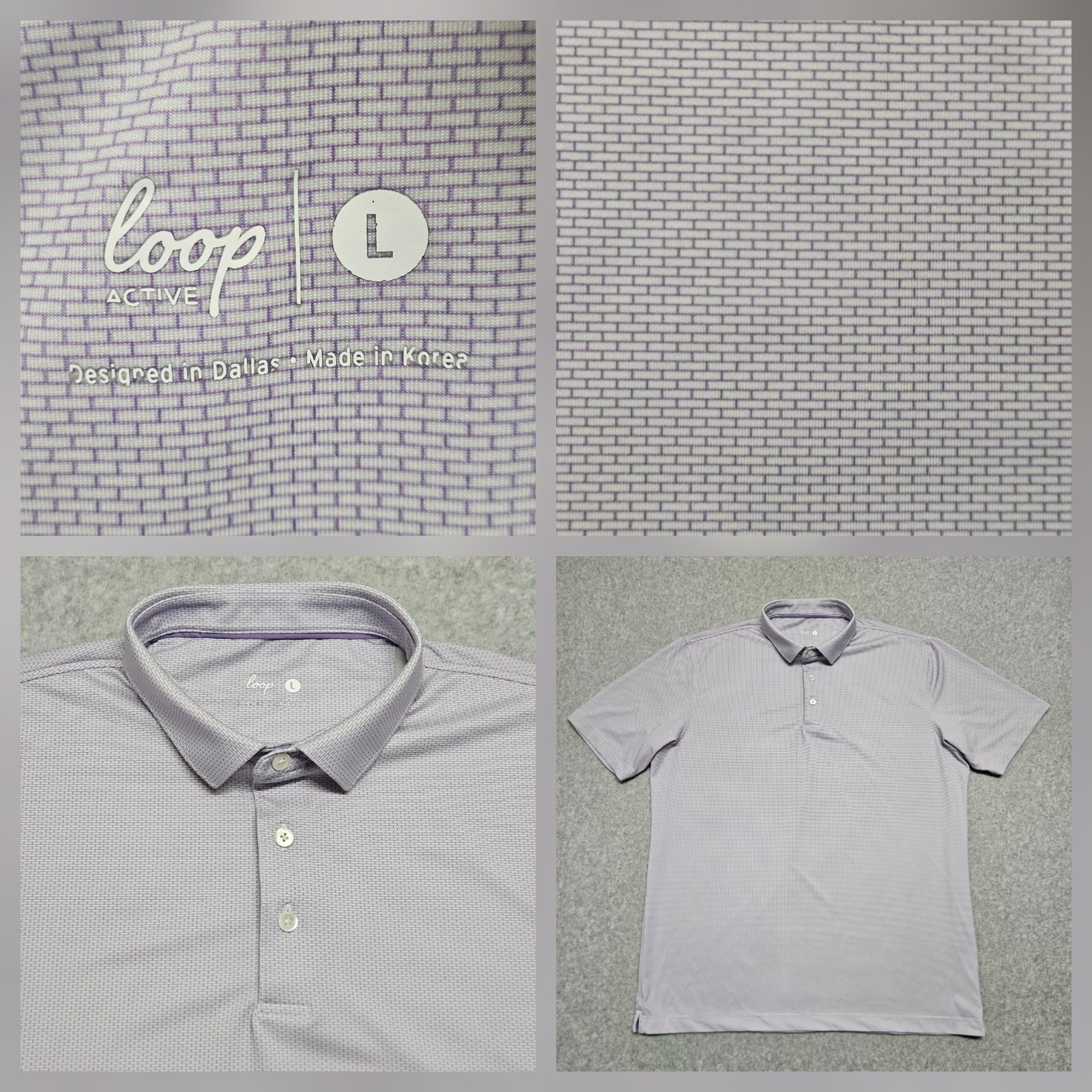 Loop Active Polo Golf  Performance Shirt Mens Lar… - image 1