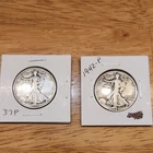 New Listing1937-P & 1942-P Liberty Walking Half Dollar 50C (2) 90% Silver Coins
