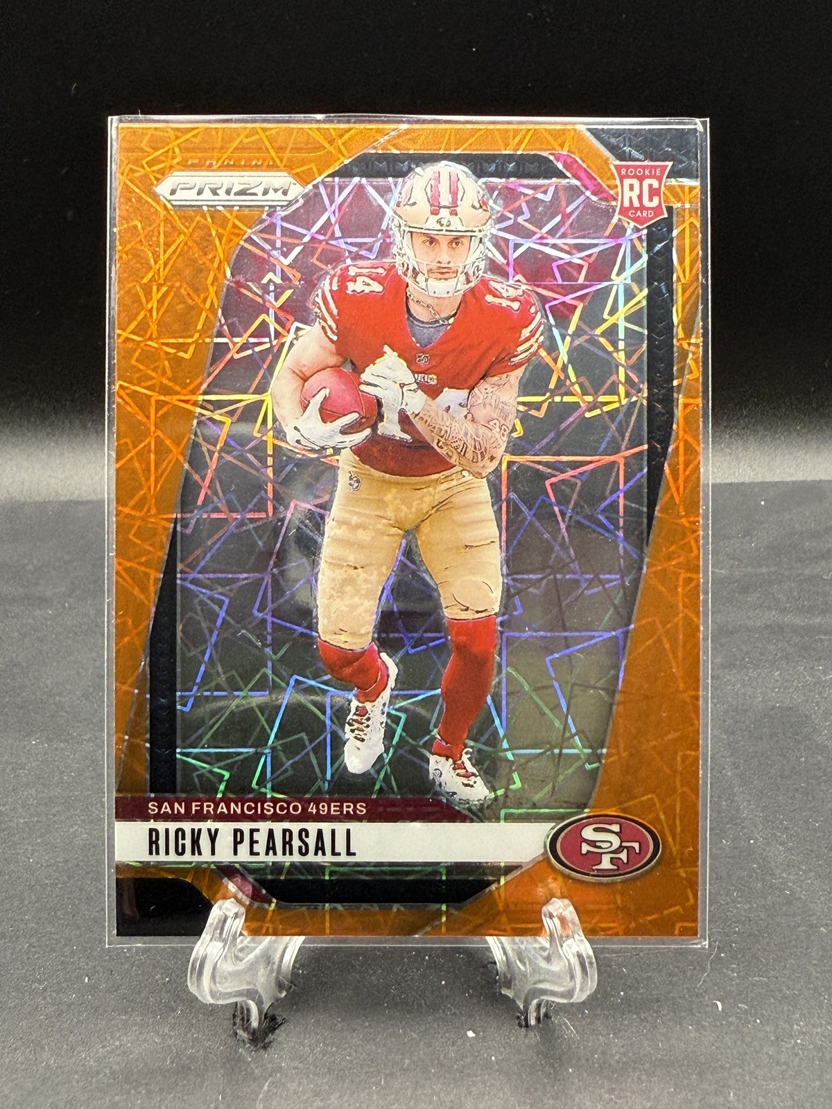 RICKY PEARSALL RC 2024 Panini Prizm Prizms Orange Ice #383