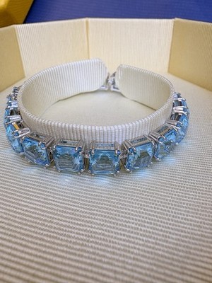 Swarovski Millenia Tennisarmband Blau / BITTE BESCHREIBUNG BEACHTEN