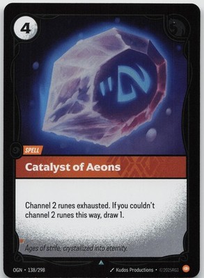 Catalyst of Aeons 138/298 Uncommon Origins Riftbound Foil Near Mint