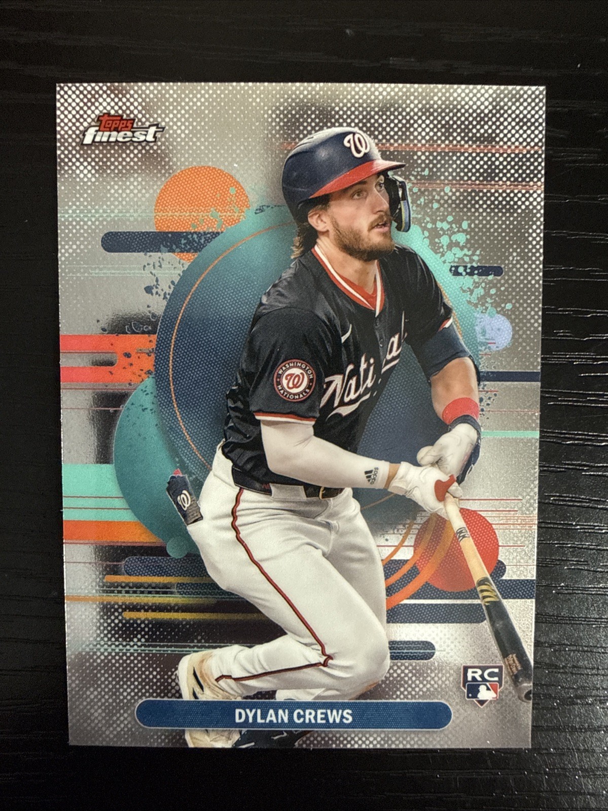 2025 Topps Finest - Uncommon Dylan Crews Rookie #125 (RC) Nationals